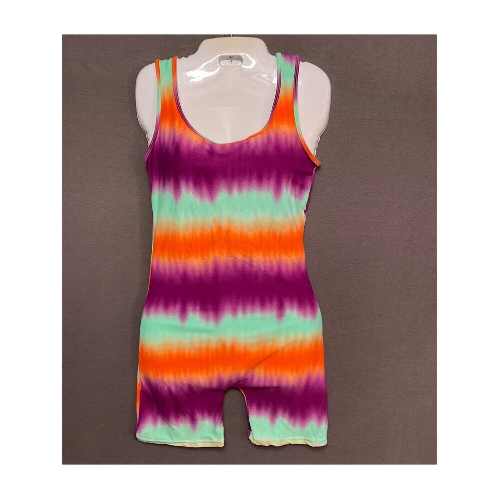 AQ-Sport Tie-Dye Sleeveless Romper Med Jumpsuit‎ NWT Boho Festival